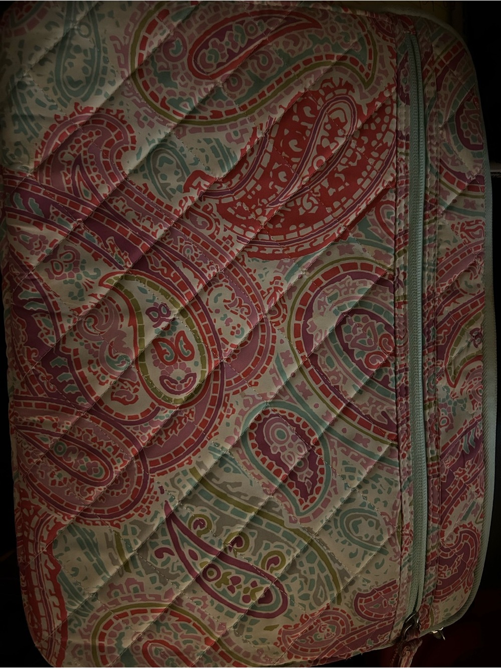 Studio C Carolina Pad Fresh As A Paisley 17 inch Laptop Sleeve Case Quilted Lg.